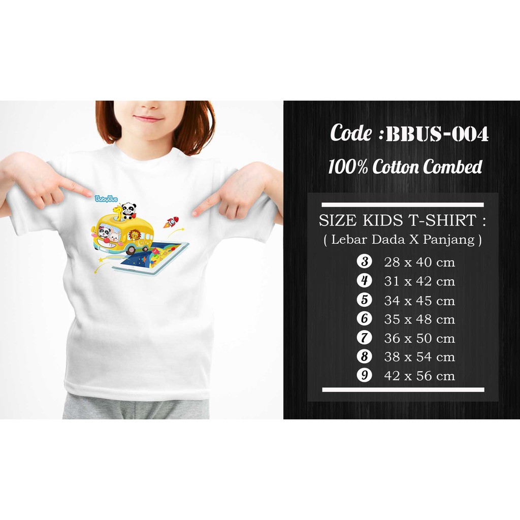 [FREE NAMA!!] Kaos Anak &amp; Family BabyBus 100% COTTON PREMIUM