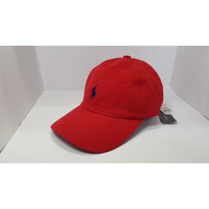Topi POLO Leather Strap Original - Red
