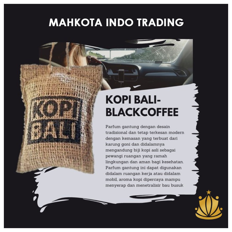 Parfum KOPI BALI / Parfum Gantung Biji Kopi Asli / Pengharum Kopi Bali Original