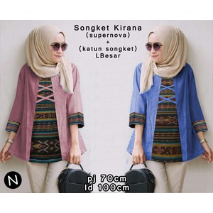 Tunik Wanita 54710 songket kirana / baju tunik murah / atasan muslim wanita murah