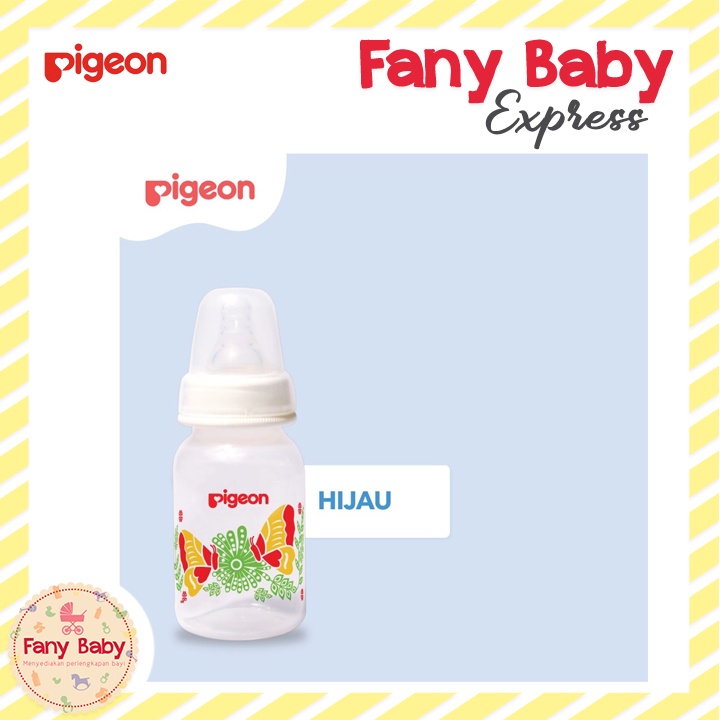 PIGEON BOTTLE PP RP 120ML PREMIUM DUS WITH S TYPE SILICONE NIPPLE - BATIK BANGAU (BOTOL)