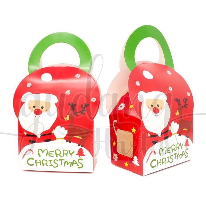 Box Santa Bag Kotak Penyimpanan Serbaguna Motif Christmas GH 509002