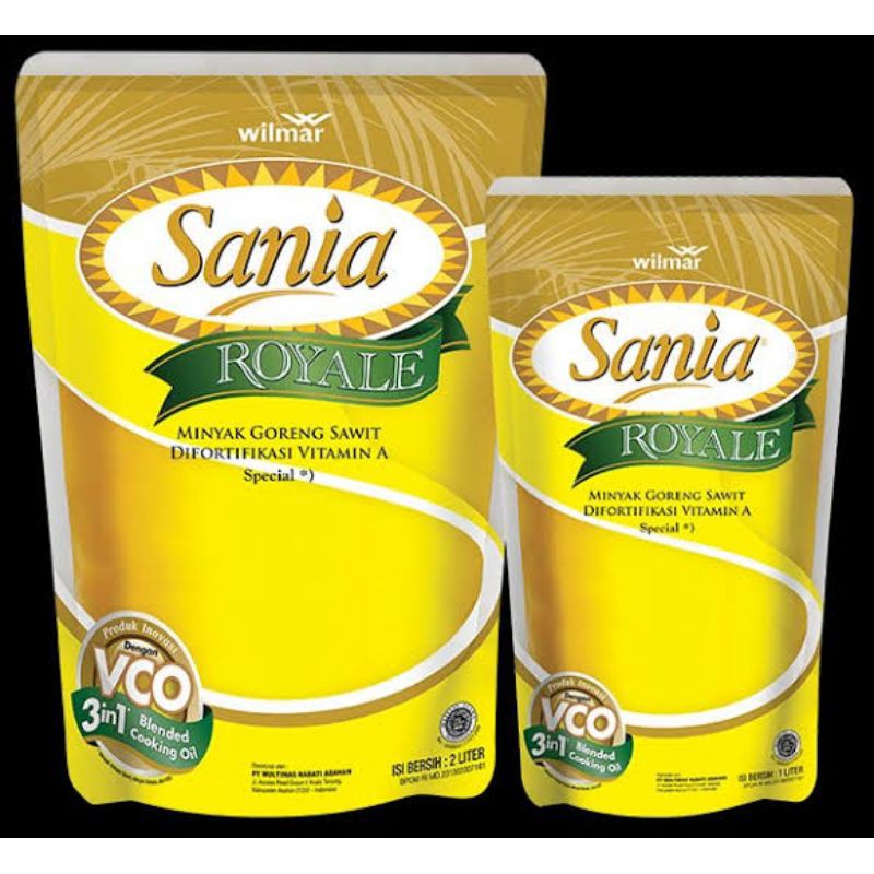 

Minyak Goreng Sania Royale 2L EXP:2026 1 Dus {2Liter/6Pcs}