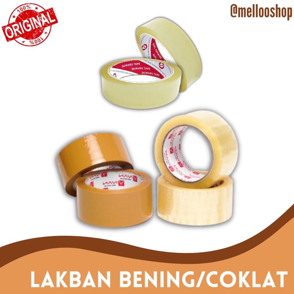 

Lakban & Isolasi Bening dan Coklat (Merek tanya dahulu)