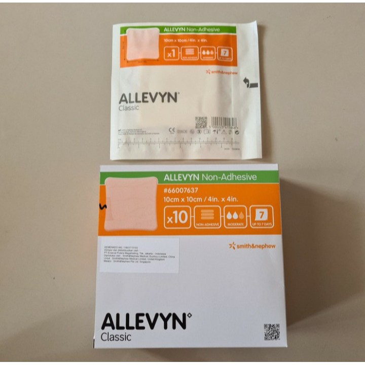 ALLEVYN NON ADHESIVE 10CM X 10CM