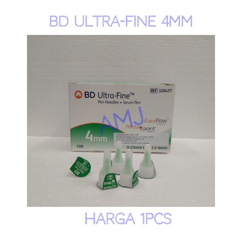 Jual Bd Ultra Fine G X Mm Jarum Insulin Hijau Pcs Shopee Indonesia