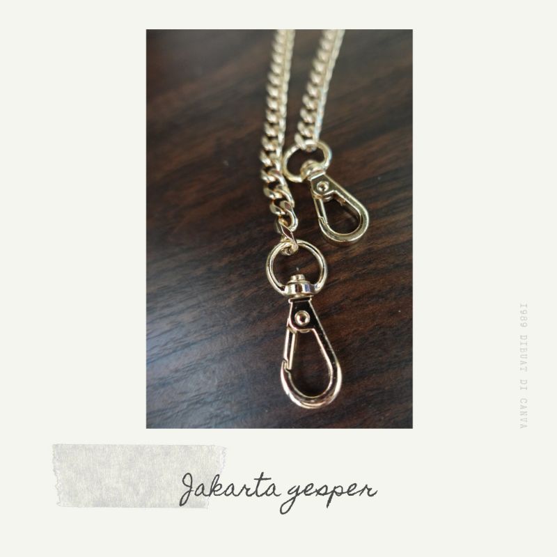 SET RANTAI GOLD AKSESORIS TAS WANITA