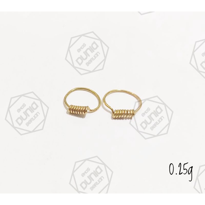 anting ulir bayi newborn emas mas 16K/700