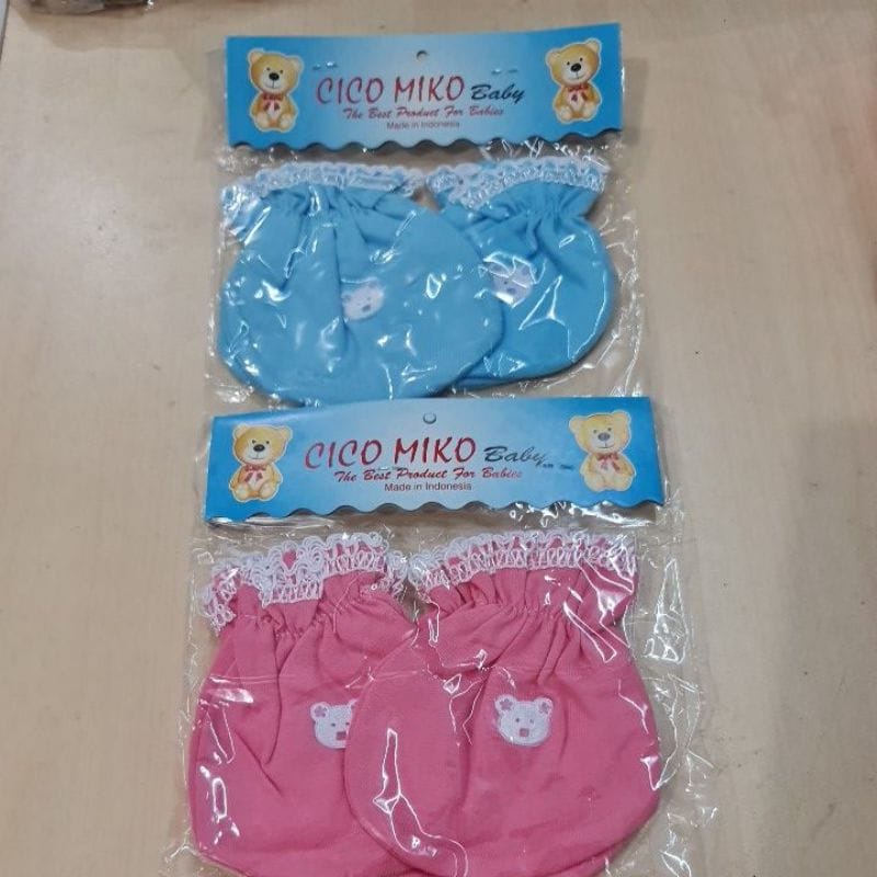 Sarung Tangan Kaki Bayi Ciko Miko 1pasang  Cico Miko motif