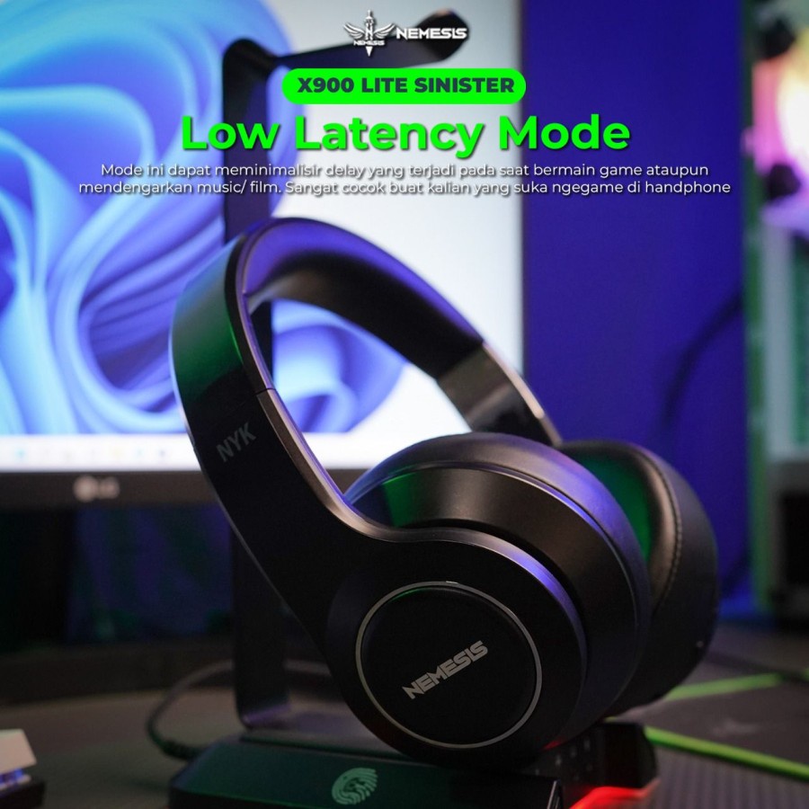 NYK X900 Lite Sinister Headset Bluetooth RGB