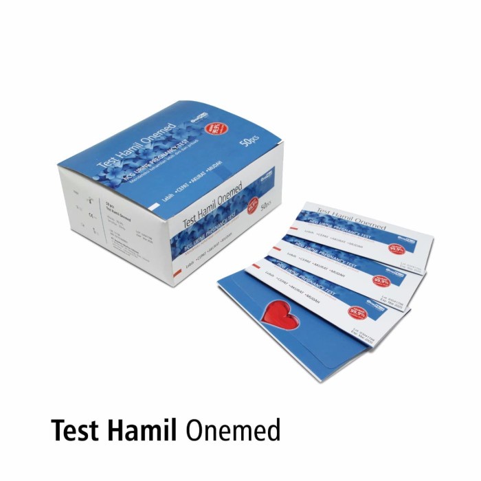 Tes Hamil OneMed box isi 50pcs OJB