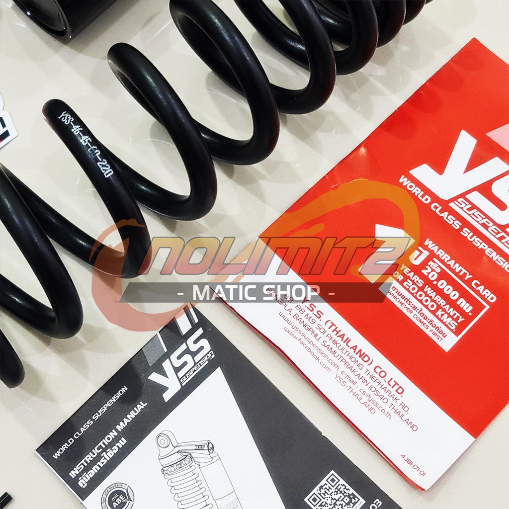 Shock YSS G Sport Smooth Black Series 340mm Shockbreaker Vario 160