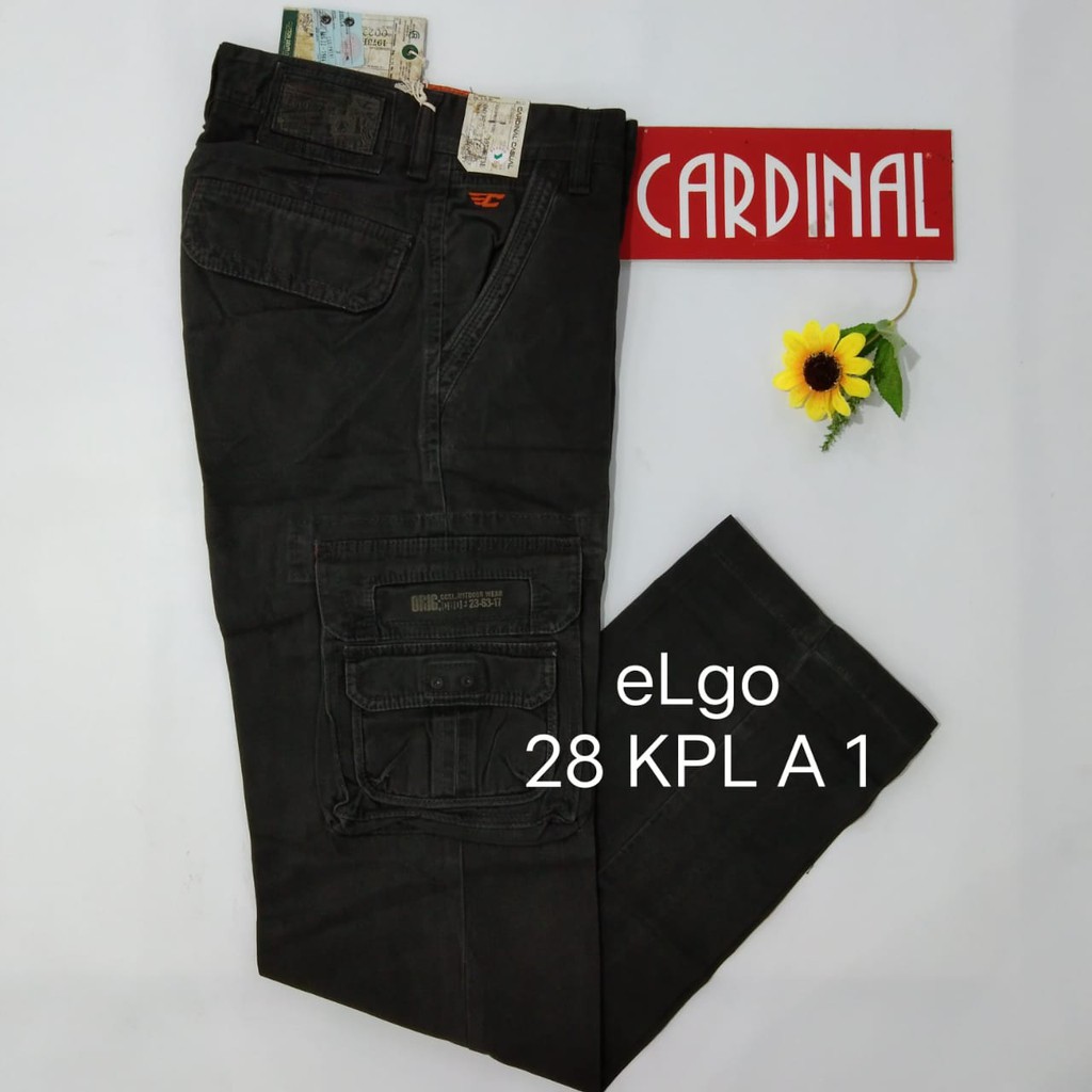 BB 28-KPL CARDINAL CELANA KEMPOL PANJANG Pria Cargo Cowok Dewasa