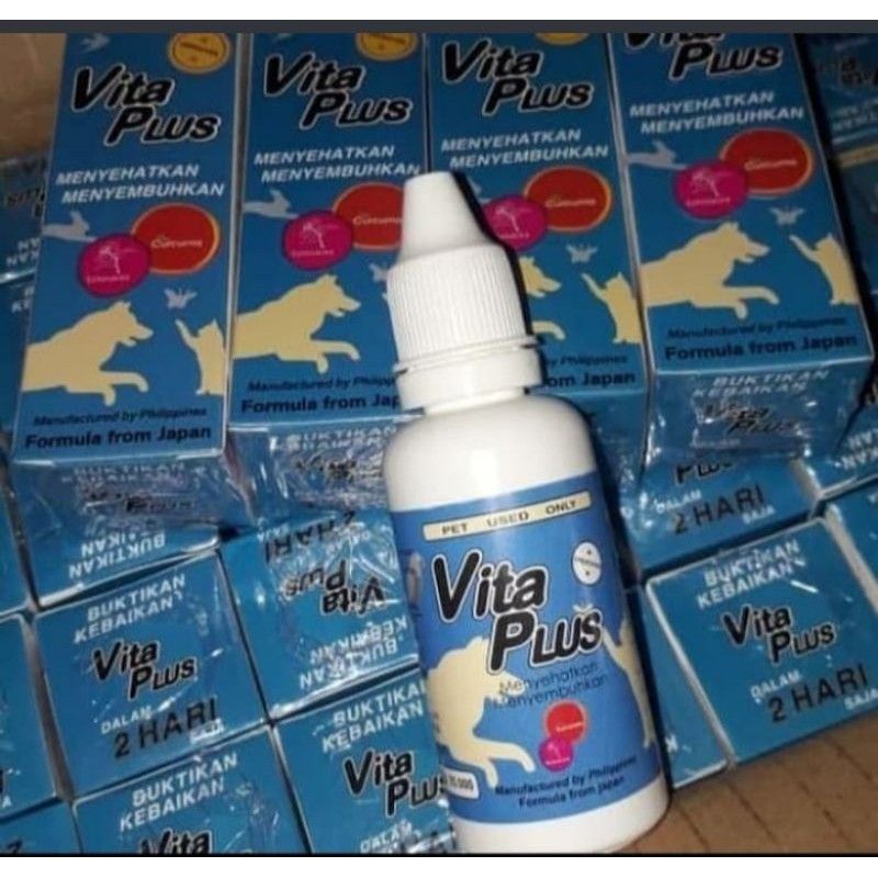 VITAPLUS 30ml  Vitamin hewan kucing anjing kelinci VITAPLUS Vitamin penambah nafsu makan