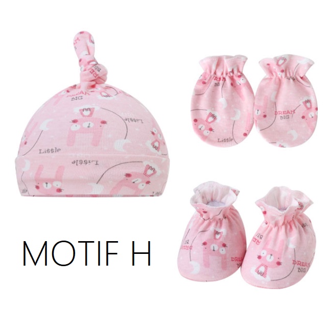 TOPI BAYI - MITTEN BAYI - BOOTIES - SARUNG TANGAN DAN KAOS KAKI BAYI