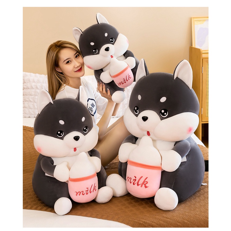 BLACKY THE MILK HUSKY / HUSKY BOTOL SUSU / HUSKY / HUSKY MILK / DOGGIE / ANJING HUSKY / BONEKA IMPOR