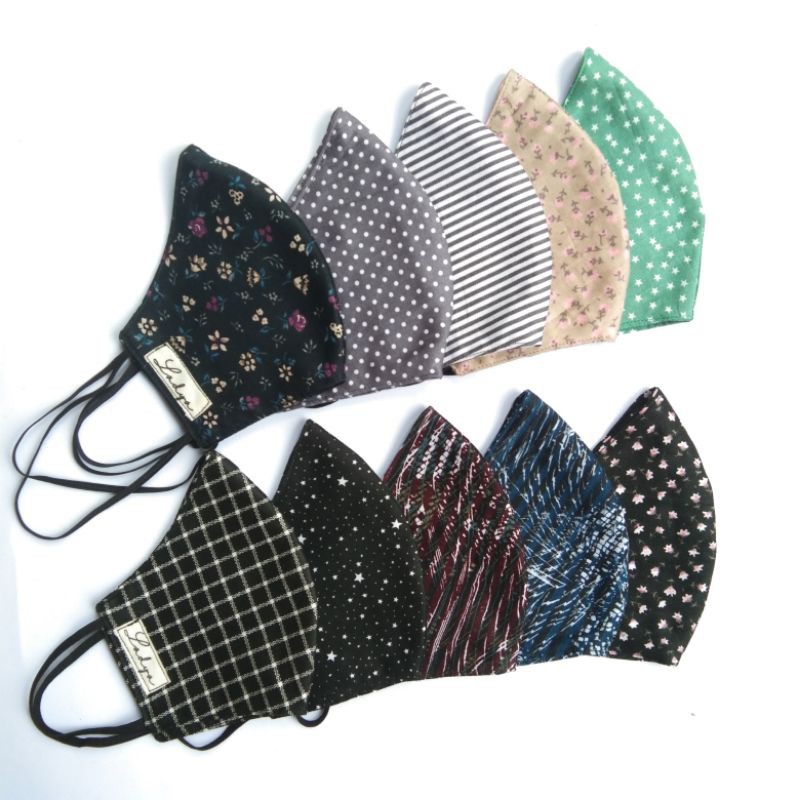 PART 1 - Masker Kain Duckbill Motif 3 Ply