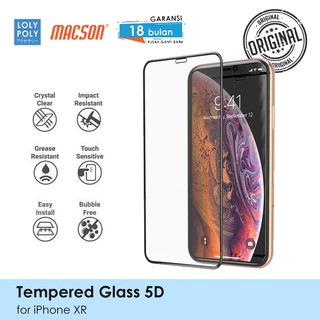 LOLYPOLY Full Cover Tempered Glass Iphone XR J   APAN Quality