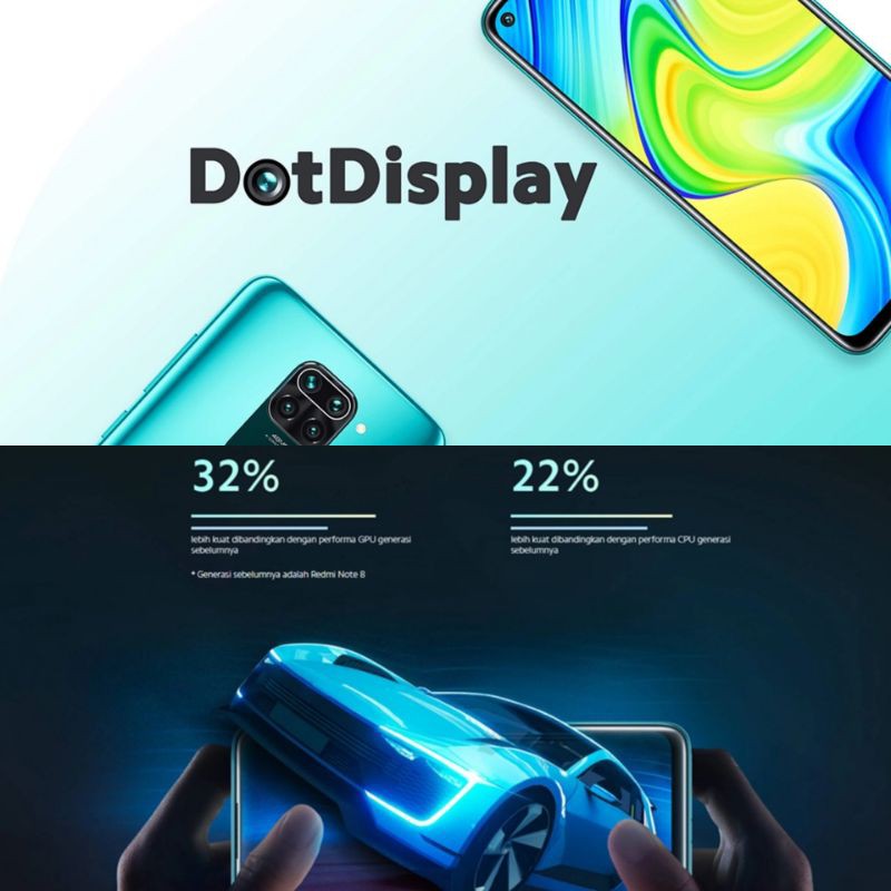 Xiaomi Redmi Note 9 6/128 Garansi Resmi TAM Indonesia RAM 6GB 128GB-1