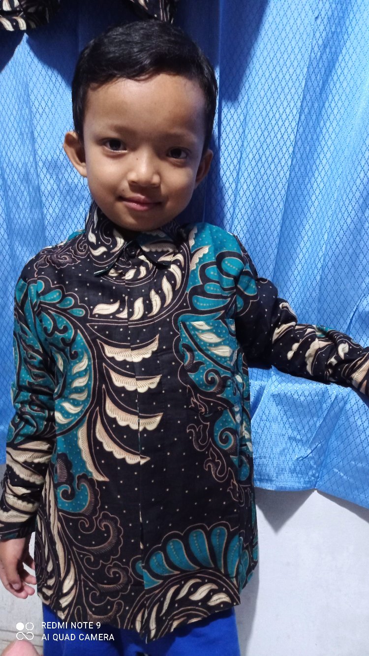 Batik Couple Ayah Dan Anak Laki Laki Modern