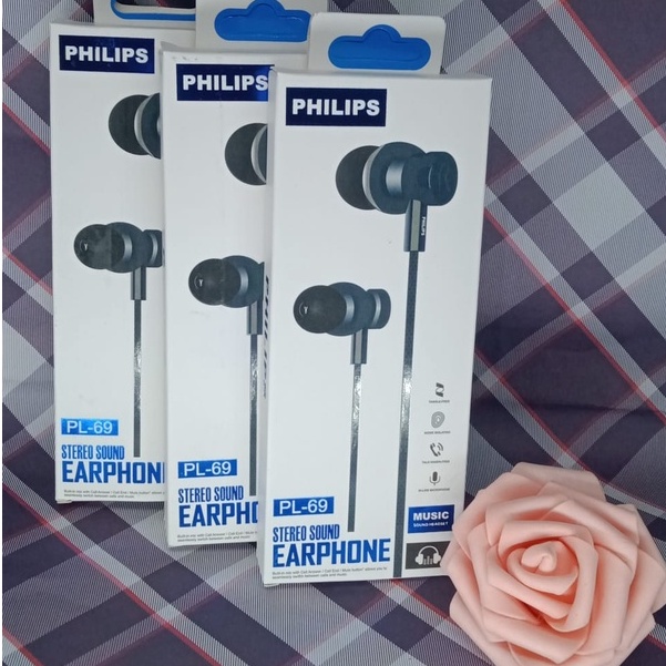 Headset Philips PL-69 Stereo Sound Earphone