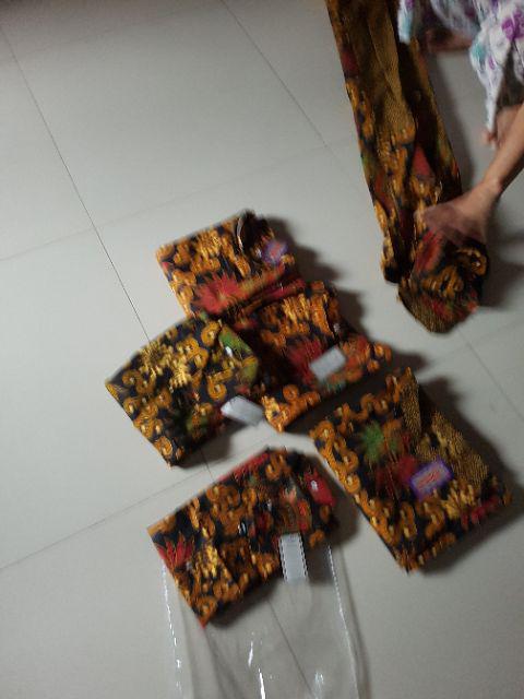 Maura Couple - Sania Ruffle Batik Couple Ori Ndoro Jowi Garansi Termurah Couple Keluarga