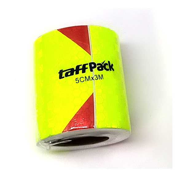 Taffpack Reflective Sticker Marker Mobil Truk Arrow 5cm 3 Meter - 68-RED/YELLOW