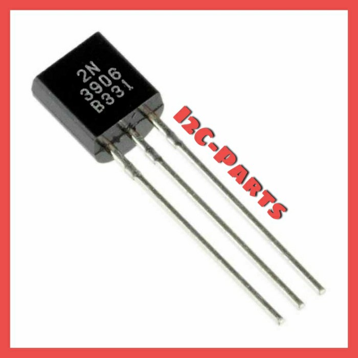 2N3906 Transistor 3906 TO-92 0.2A 40V PNP Bipolar Junction Transistor