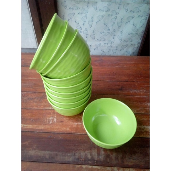 1 Pcs mangkuk Golden Dragon Melamine Ware W4306