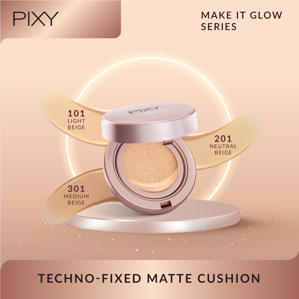 PIXY MAKE It GLOW Techno Fixed Matte Cushion