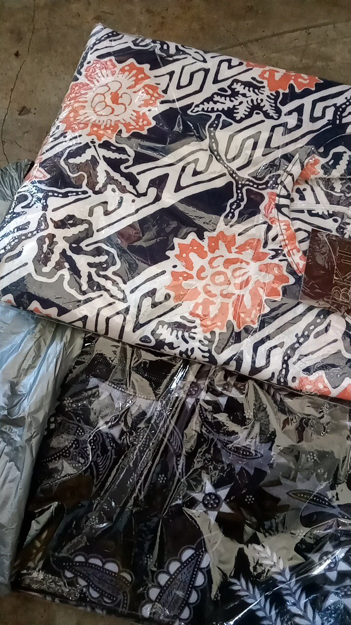 M-l-xl-xxl Batik Tunik Wanita Asj Sa Hrb026 Kenongo Pekalongan Sogan Tulis