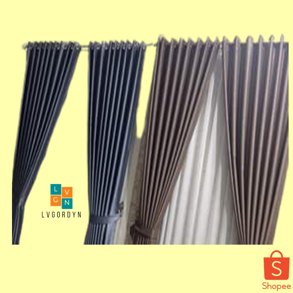 Gorden Blackout Impor Motif Embos Buludru size gorden Lebar 1 meter Tinggi 2.20 meter gorden jendela / gorden pintu / gorden jendela kamar / gorden jendela kamar tidur