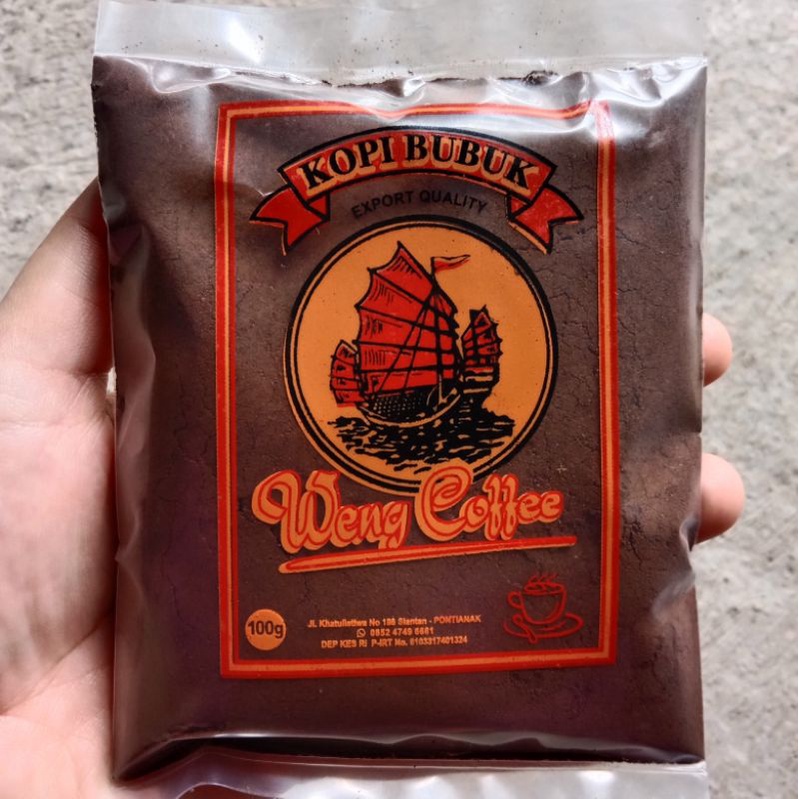 

Kopi Bubuk Premium Weng Coffee Khas Pontianak 200gram