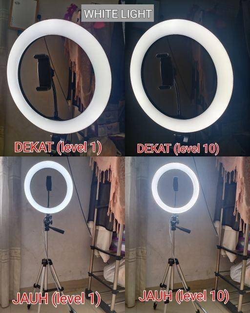 Termurah Medan 1KG Ring light 26cm 10 inch RingLight 26 10&quot; 20 16 cm 8 inch MUA Lampu Lightning LED Makeup Zoom