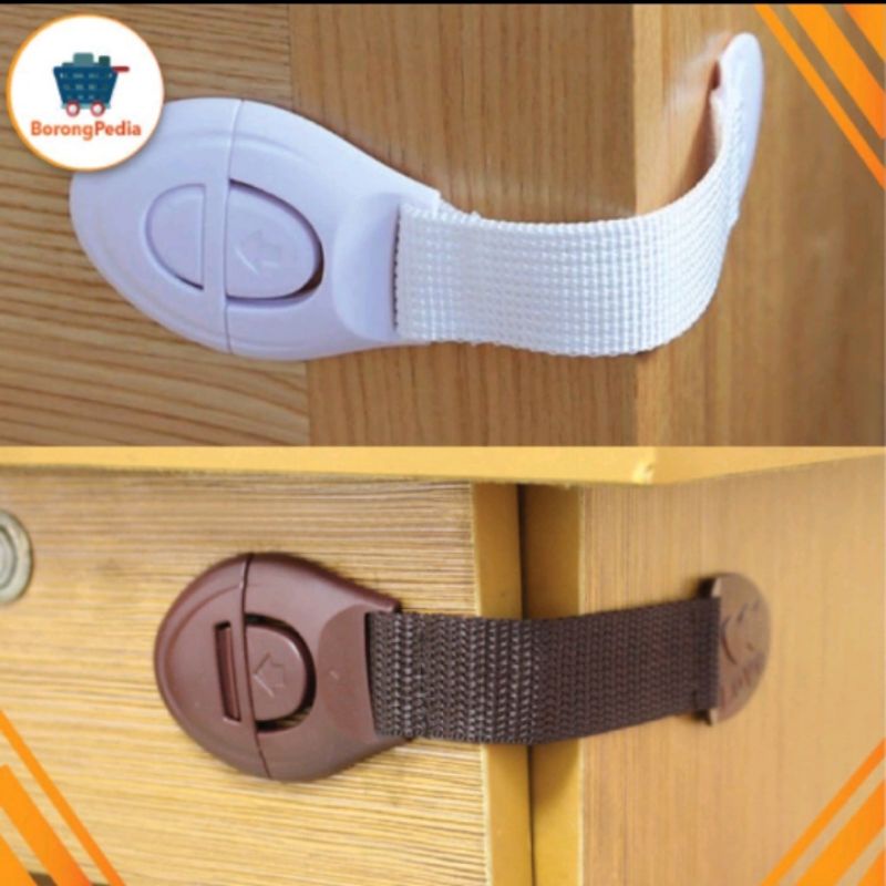 [COD]Baby Safety Lock Drawer / Pengaman Laci, Lemari, Meja Bayi / Tali Penahan Pengunci