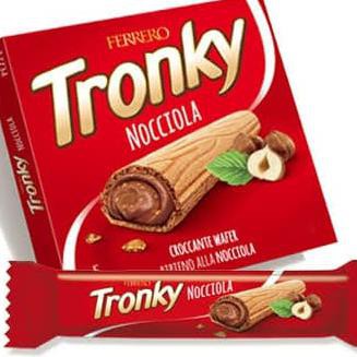 

FERRERO TRONKY NOCCIOLA CROCCANTE WAFER CHOCOLATE ISI 5 PCS ITALY