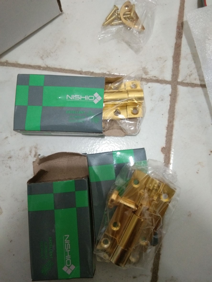 Slot Pintu Kuning 2 L Jendela Plat Tebal Grendel 2 Inch Inci L Barel Bolt