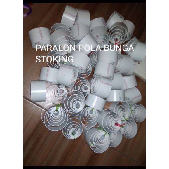 Best Seller Pola Paralon 1 set untuk bahan kain stoking bunga