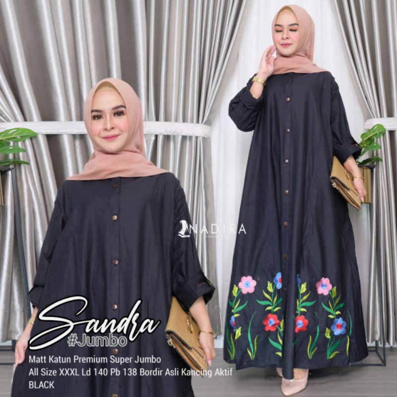 Gamis Sandra Dress Jumbo Original Nadira