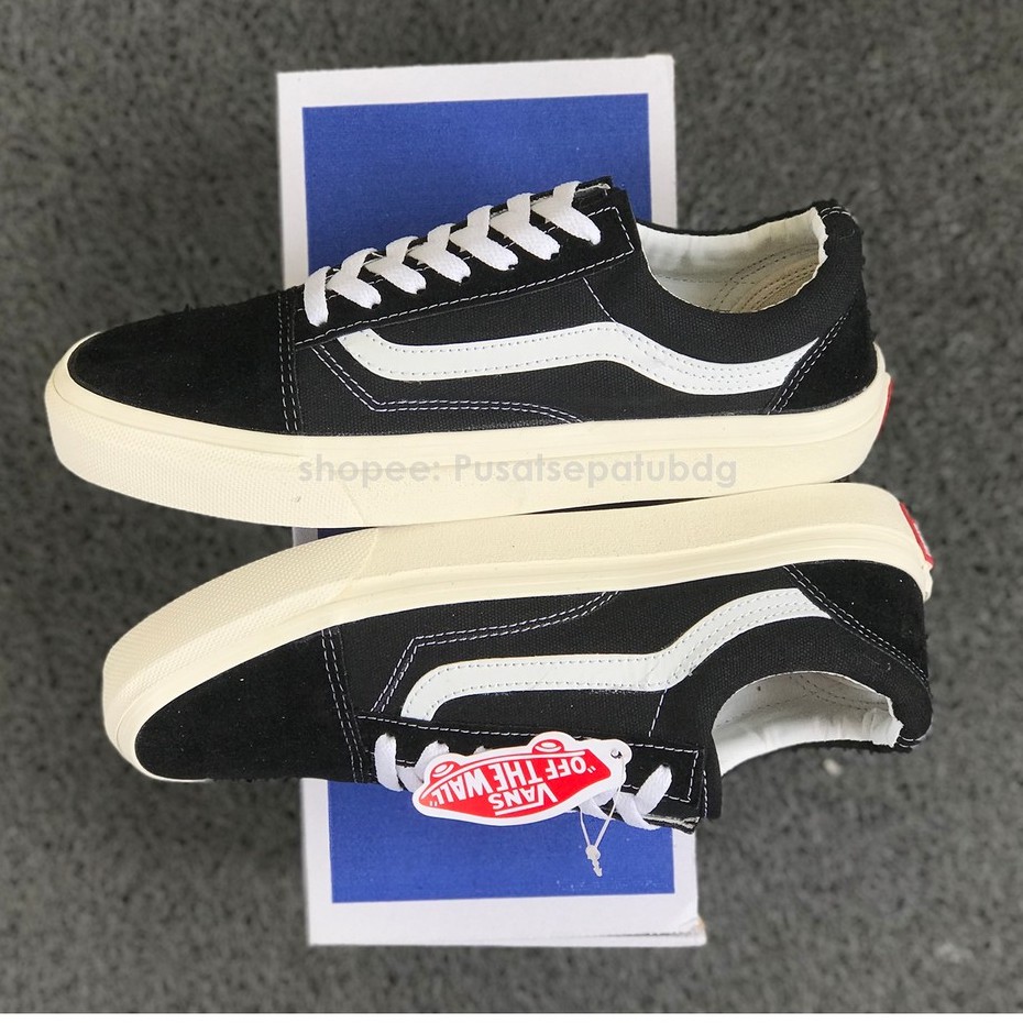(BAYAR DI TEMPAT) VANS OLDSKOOL OG LX BLACK WHITE