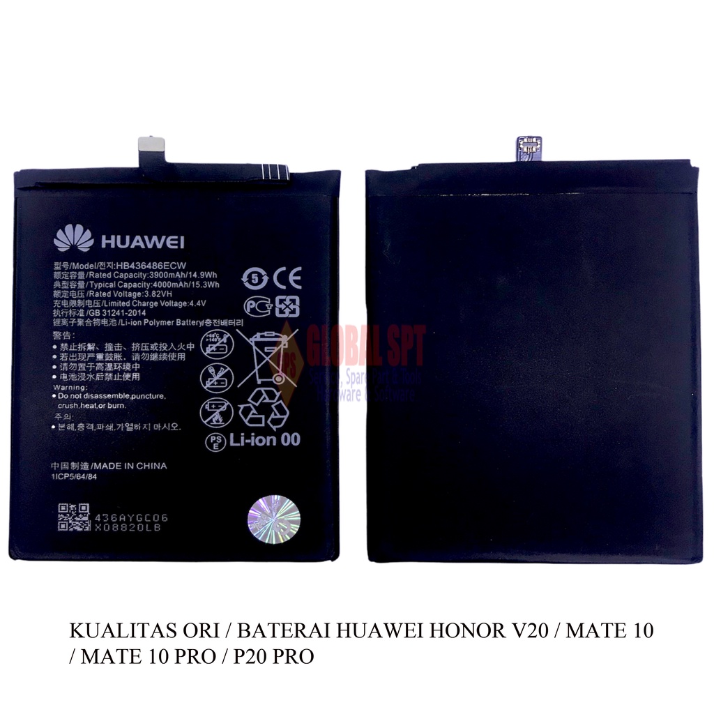 KUALITAS ORI / BATERAI HUAWEI HONOR V20 / BATRE / BATERE MATE 10 / MATE 10 PRO / P20 PRO