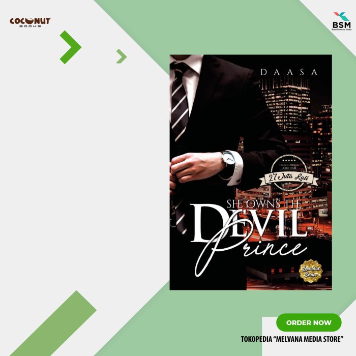 

HOT SALE!!! NOVEL WATTPAD - SHE OWNS THE DEVIL PRINCE - TERLARIS