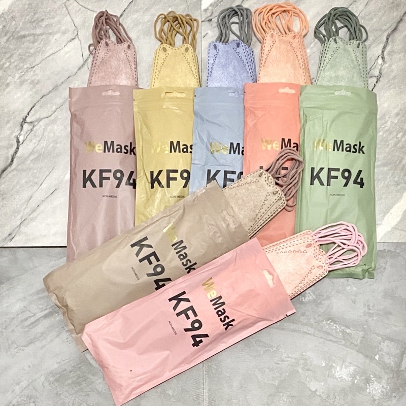 MASKER KF94  WARNA TALI SENADA/ KF 94 WARNA PASTEL NUDE MATCHA PINK KF94 KF 94 ISI 10 PCS