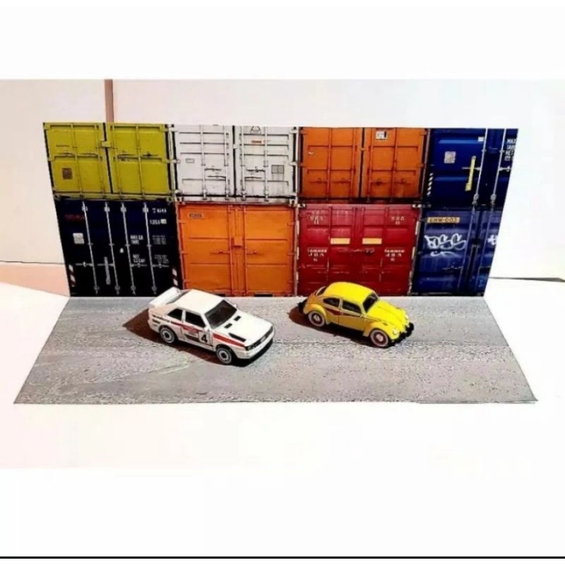 Jual Diorama Papercraft Latar Kontainer Photography Hot Wheels Diorama Diecast Shopee Indonesia 0874