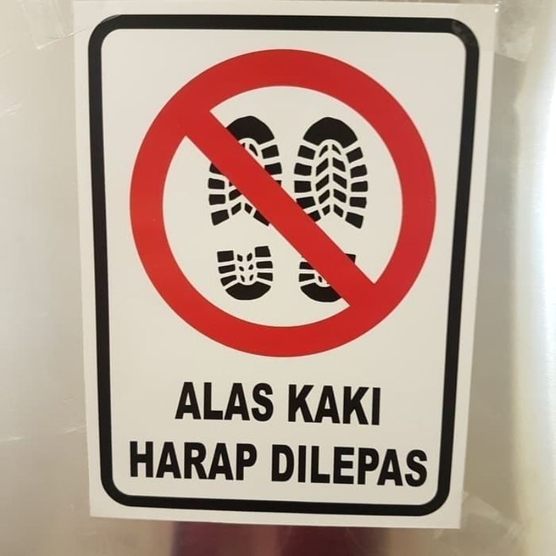 

stiker gambar lepas alas kaki