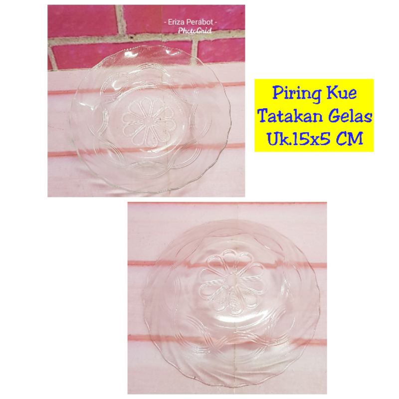 Lepek Beling Tatakan Gelas Beling Piring Kue Kecil Kaca Lepak Kaca