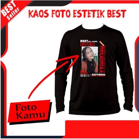 baju t-shirt kaos lengan panjang pria wanita kaos foto sendiri kaos foto aestetik BEST kaos foto gam
