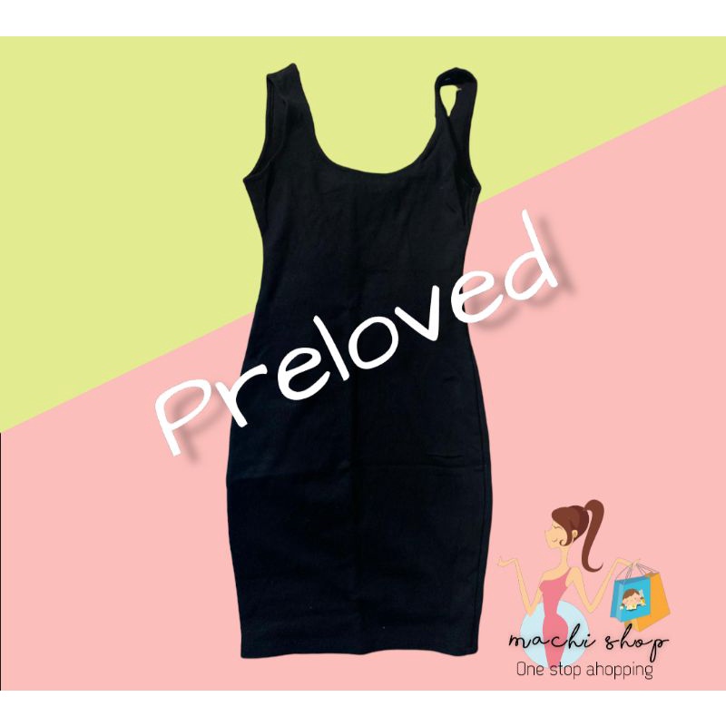Dress pull and bear size s ukuran 26 preloved second