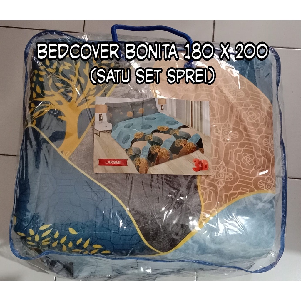 BEDCOVER KING SATU SET SPREI BONITA