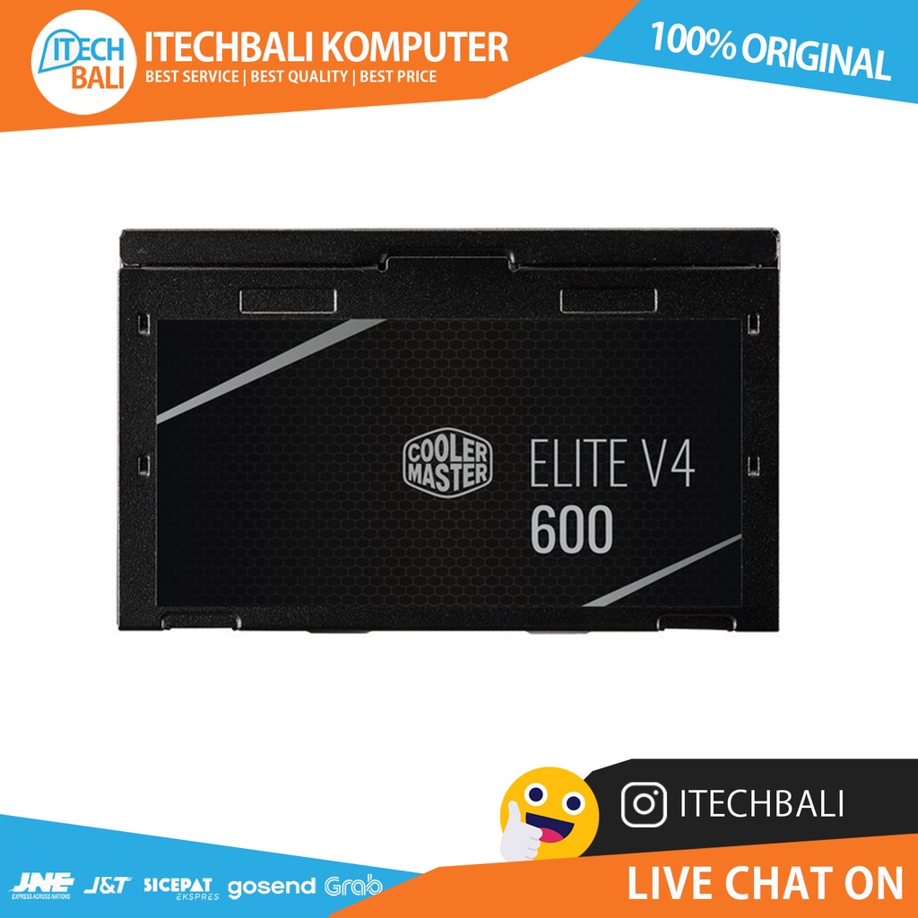 PSU COOLER MASTER Elite 600W White V4 80+  | ITECHBALI